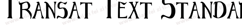 Transat Text Standard Regular字体转换
